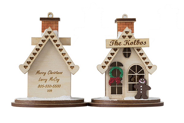 oliday Wood Cottage Ornament