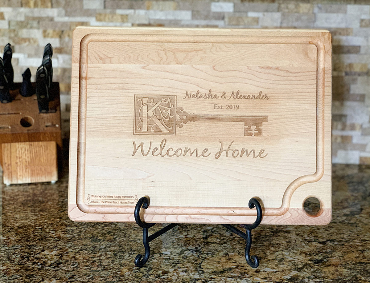 New Home, New Memories Personalized Maple Cutting Boards