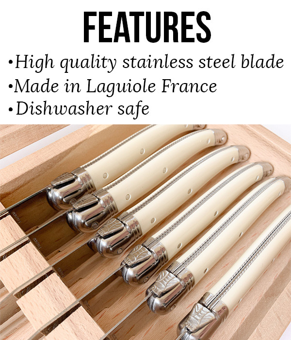 Stainless-Steel French Made Steak Knives